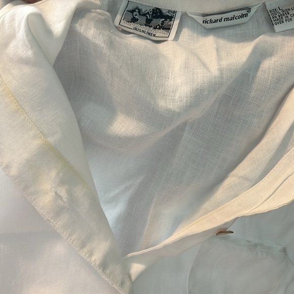 Richard Malcom Irish linen sleeveless top. - Picture 3 of 4